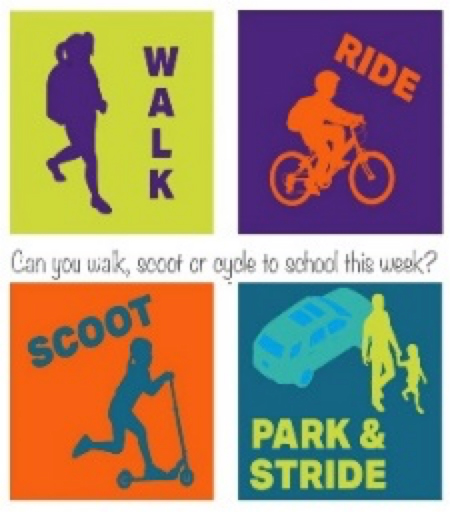 Walk, Ride, Scoot, Park & Stride